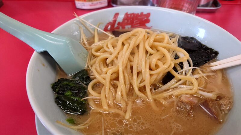 「山岡家」醤油ネギラーメンの麺