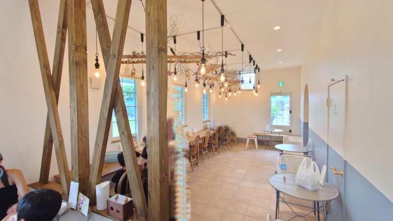 千葉県冨里ブルーベリーファームモッキ、お洒落なカフェ